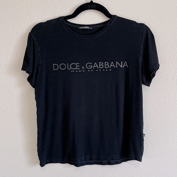 Dolce & Gabbana Tops - Dolce & Gabbana Black Shirt Size Small